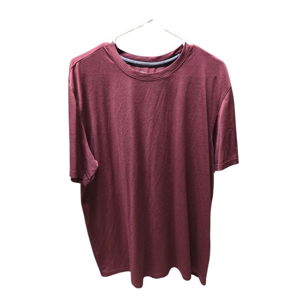 BCG Maroon Men's Short Sleeve Active Tee Jersey Knit Breathable Activewear 2XL
